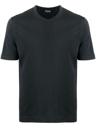 Drumohr short-sleeve T-shirt - men - Cotton - 56 - Black
