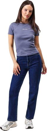 Jack Wills Dames/dames Katoenen T-shirt (Schemerig blauw)