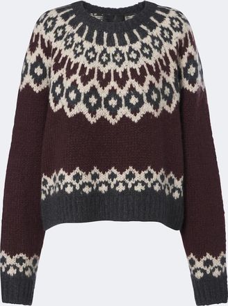 Nili Lotan Pullover Isaline in cashmere e seta Fair Isle