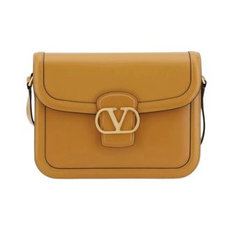 Valentino Garavani Stud Shoulder Bag - female - Valentino Garavani - Cross Body Bags - Brown - ONE SIZE - Bags