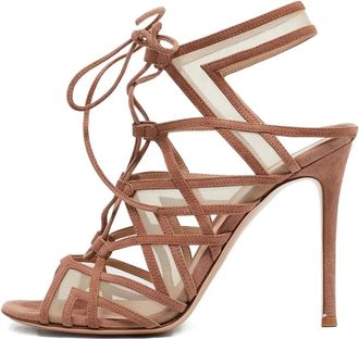 Gianvito Rossi Sandali con cinturini 105mm Pre-owned - Marrone