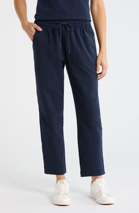 Zella Tempo Terry Ankle Pants in Navy Sapphire at Nordstrom, Size Xx-Large