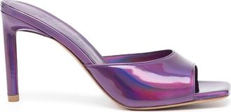 Bettina Vermillon 95mm Jane sandals - women - Calf Leather/Calf Leather/Calf Leather - 36.5 - Purple
