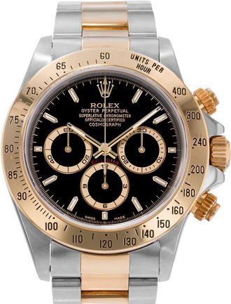 Rolex Pre-owned Rolex Cosmograph Daytona Chronograph Automatic Black Dial Mens Watch 16523 BKSO