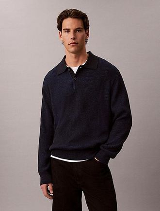Calvin Klein Jersey Polo Holgado De Algod&oacute;n