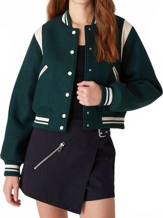 Blank NYC Smart Move Jacket In Military Green