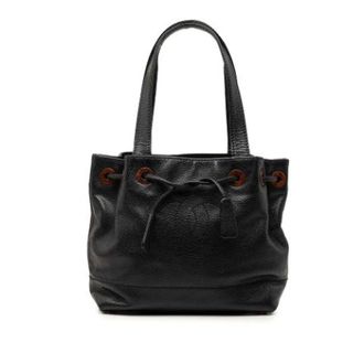 Chanel Pre-owned Leather chanel-bags - Dames - Pre-owned - Zwart - Maat: ONE Size Leer