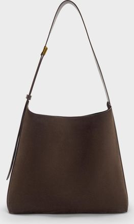 Charles & Keith Edna Recycled Suede Tote Bag