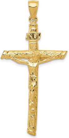 Diamond2Deal 10k Gold INRI Crucifix Pendant