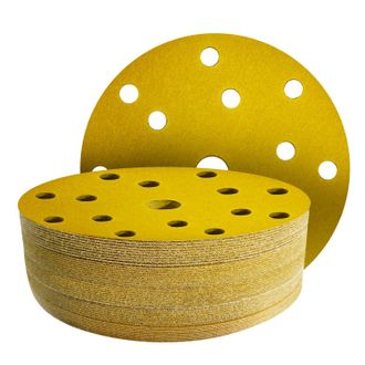 OEM 50 Discos Abrasivos De 150 Mm, Grano 150 - Disco De Lijado De 150 Mm Con 15 Agujeros Para Lijadoras Orbitales Aleatorias De 150 Mm