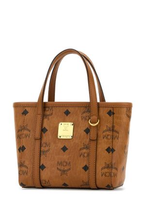 MCM Toni Shopper Shoulder Bag - Cognac