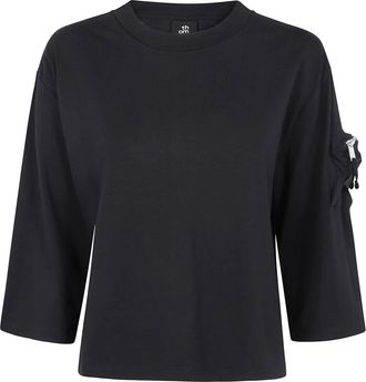 Thom Krom TS 567 T-shirt - Dames - Longsleeves - Zwart - S - Katoen - Tops