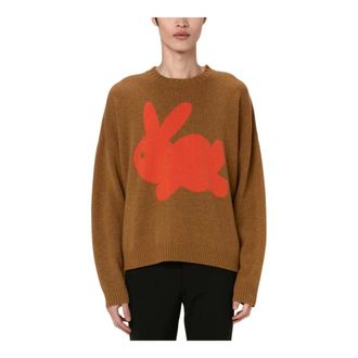 J.W.Anderson Round-neck Knitwear, male, Brown, S, Bunny Jumper Jumper