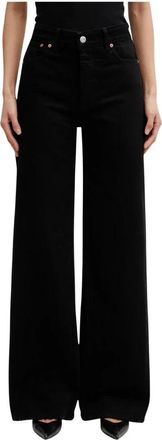 Our Legacy Treble Cut Wijde Broek - Dames - Wijde Broeken - Zwart - W26 - Denim - Broeken
