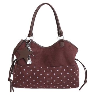 Generic Cymwer PU Leather Shoulder Handbag Large Capacity Casual Work Bags for Women (Coffee) (Coffee)