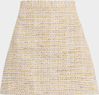 Theory A-Line Tweed Mini Skirt