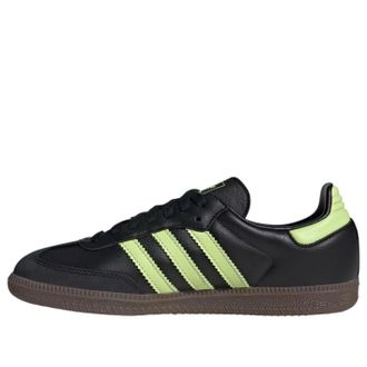 adidas (WMNS) adidas Samba Black Pulse Lime JS1387