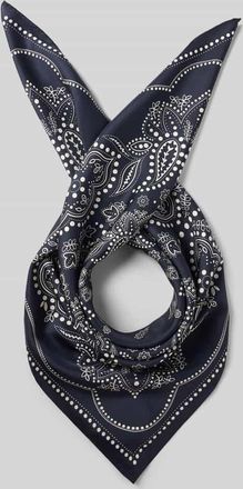 Max Mara Schal aus reiner Seide Modell ONESTO in Marine, Größe 1