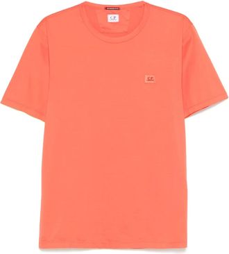 C.P. Company logo-patch T-shirt - men - Cotton - M - Red