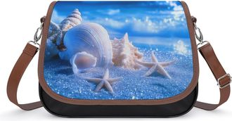 Generic Beach Seashell Crossbody Bags for Women Shoulder Messenger Bag Purse Handbags