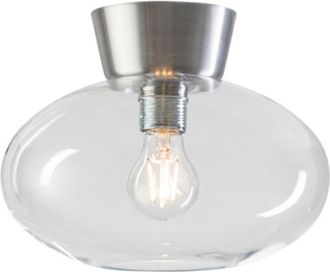 Belid Bullo Globe Plafón Aluminio, Cristal Transparente 1x E27