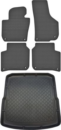 OEM Skoda Superb Ii Kombi De Noviembre De 2009 A Agosto De 2015. Juego De Alfombrillas De Goma Para Coche Y Alfombrilla Para Maletero