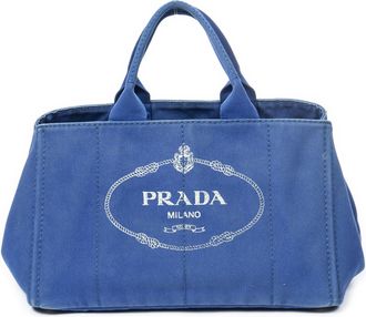 Prada Large Canapa Tote Handtas