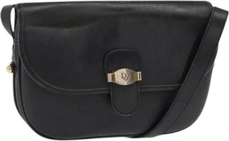 Dior Pre-owned Cross Body Bags, female, Black, Size: ONE SIZE Pre-owned PVC Honeycomb Canvas Shoulder Bag
