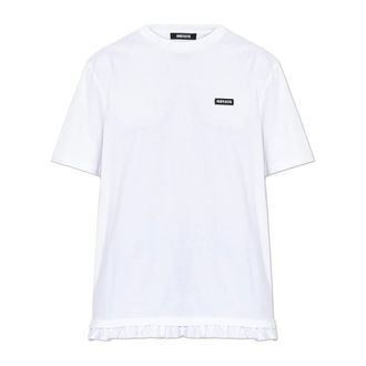 Rotate ROTATE Birger Christensen, T-Shirts, female, White, Size: XS Oversized T-shirt