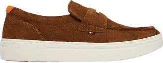 Tommy Hilfiger Modern Light Hybrid Suede Loafer - Heren - Loafers - Bruin - 43 EU - Leer - Schoenen