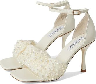 Steve Madden Assume-P High Womens Heels Pearl : 9.5 M, Leather/Rubber