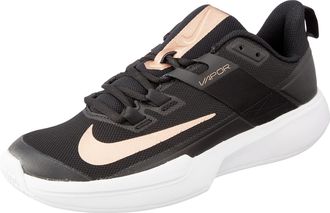 Nike Nike Damen Court Vapor Lite Low Top, Black MTLC Red Bronze White, 43 EU