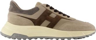 Hogan Hyperlight Sneakers - Heren - Sneakers - Bruin - 41 1/2 EU - Leer - Schoenen