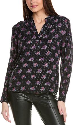 Elie Tahari The Akari Silk-Blend Blouse