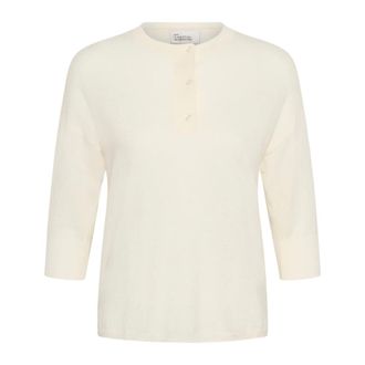 MY ESSENTIAL WARDROBE Kir Maglione Girocollo - - Knitwear - Donna - Bianco - L