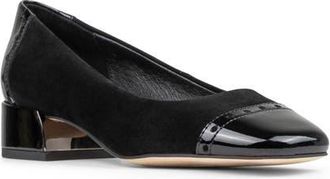 Donald J Pliner Cap Toe Pump in Black at Nordstrom, Size 7.5