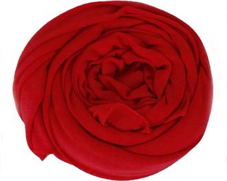 Generic New Women Big Large Plain Jersey Hijab Scarf Shawl Wrap Stretchy (Red)