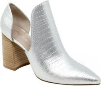 Charles by Charles David Charles By Charles David Varro Boots Womens Silver Cut-Out Booties JOBB1162