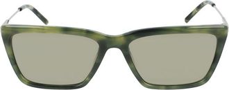 DKNY Womens L 412 Unglae Green Tortoie - Grey - One Size