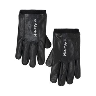 Edwin Motor Leren Handschoenen - Heren - Handschoenen - Zwart - M/L - Leer - Accessoires