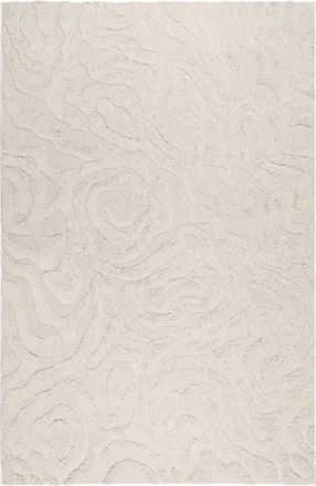 Esprit Alfombra interior/exterior con relieve y diseño floral beige 120x170