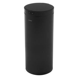 ML Design Cubo de basura con sensor de movimiento 40L de acero negro