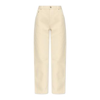 Burberry Jeans, Dames, Beige, W28, Katoen, Straight Jeans