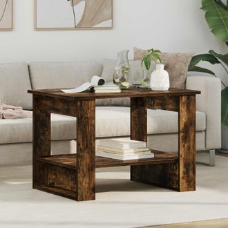 vidaXL Vidaxl Tavolino Da Salotto Rovere Fum&eacute; 72 X 50 X 50 Cm