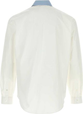 Fendi Striped Collar Shirt - White