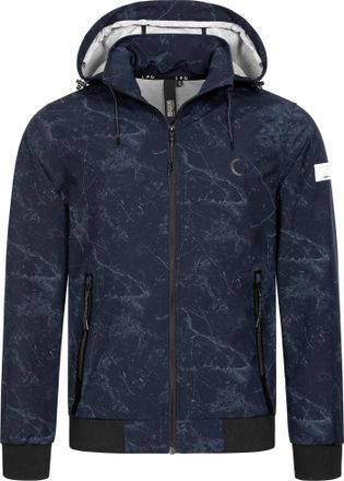 Deproc Softshelljacke DEPROC ACTIVE ROSS PEAK MEN, Herren, Gr. XL (54), blau (indigo), 94% Polyester; 6% Elastan, mit Gummizug, Jacken Softshelljacke, auch i