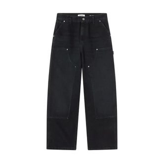 Carhartt Work in Progress Carhartt Wip, Loose-fit Jeans, female, Black, Size: L Brandon Double Knee Pant