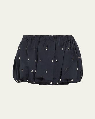 A.L.C. Holly Embellished Bubble Mini Skirt