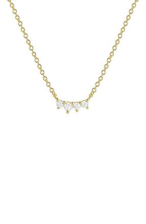 Untamed Petals Annie Crystal Necklace in Gold at Nordstrom