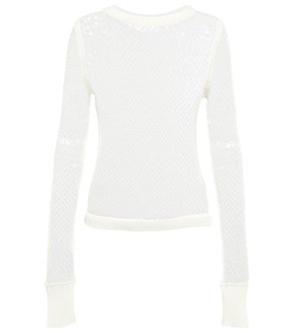 Jean Paul Gaultier Sequined net top